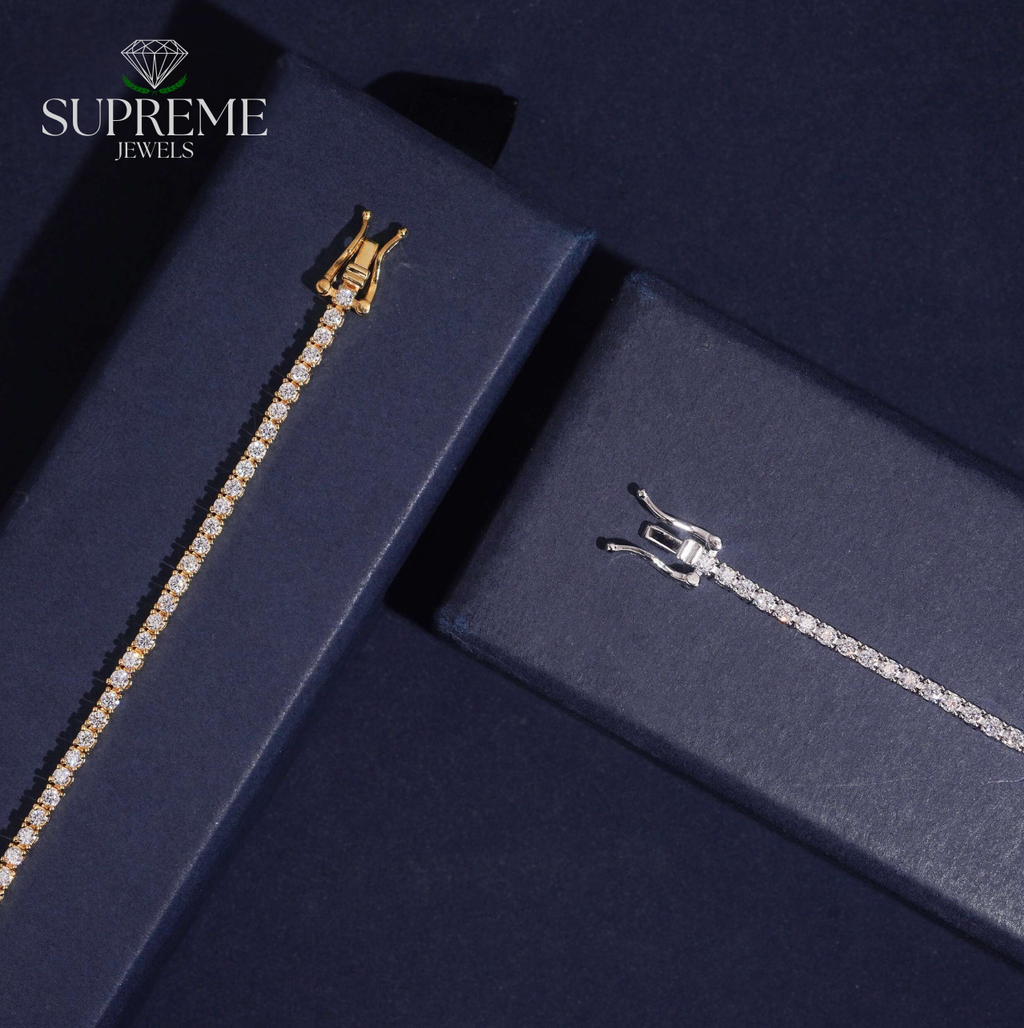 VVS Moissanite Tennis Bracelet 2mm-6.5mm