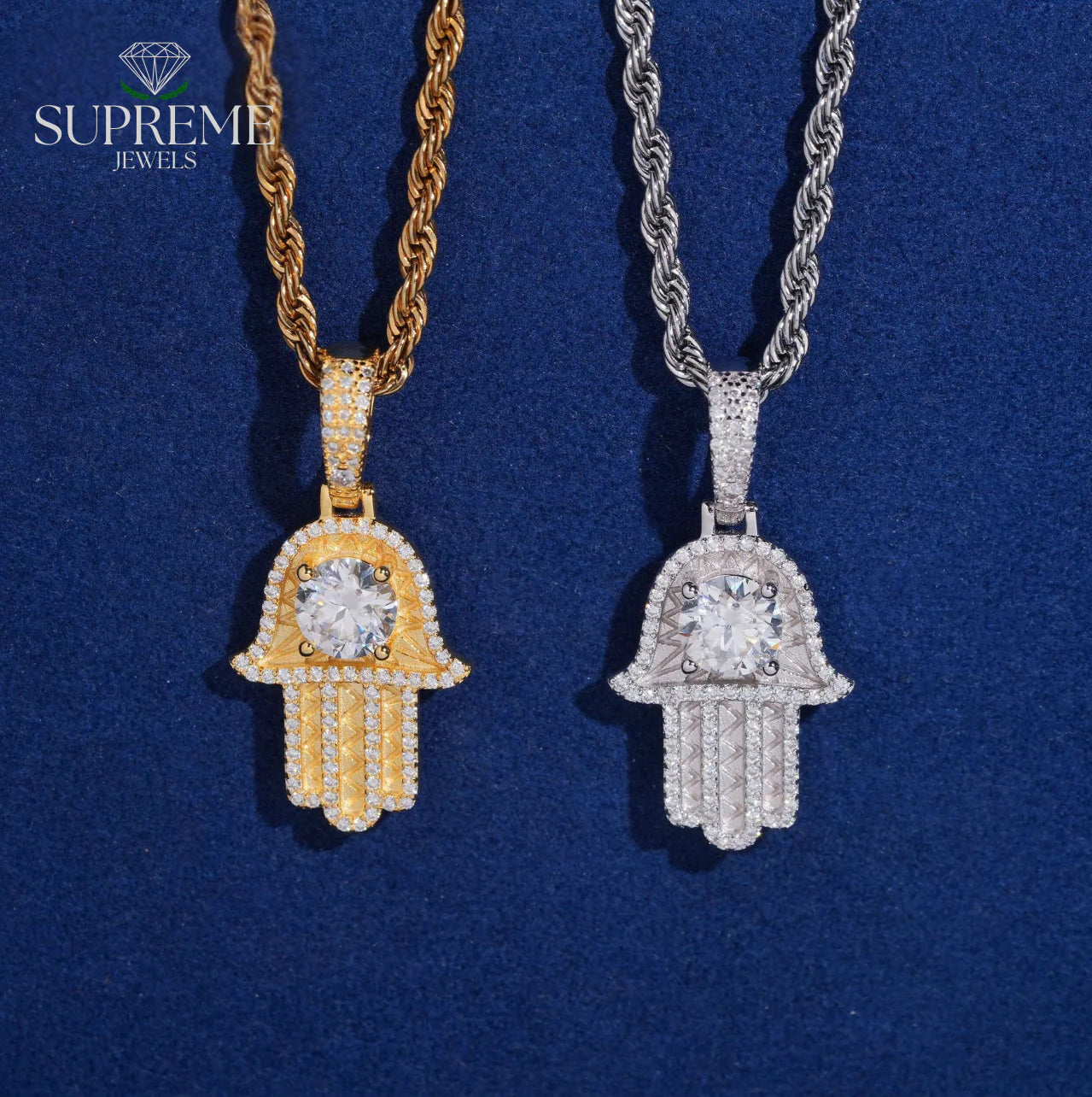 Hamsa Hand Moissanite Pendant™