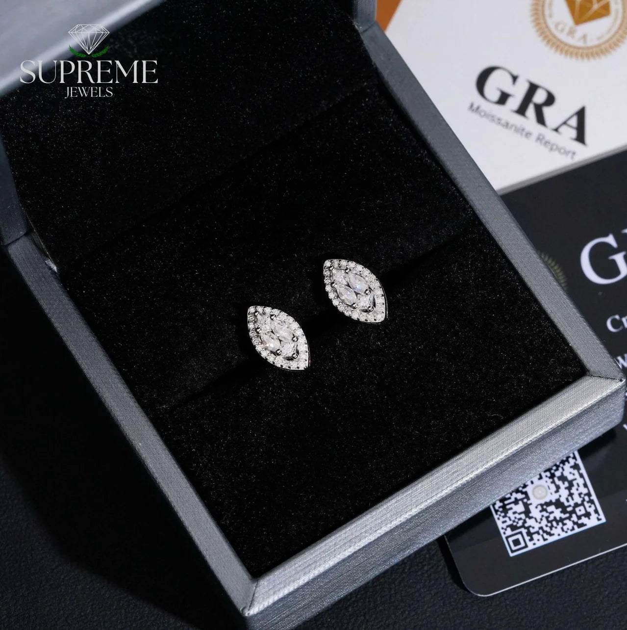 Moissanite Fancy Cut Stud Earrings™