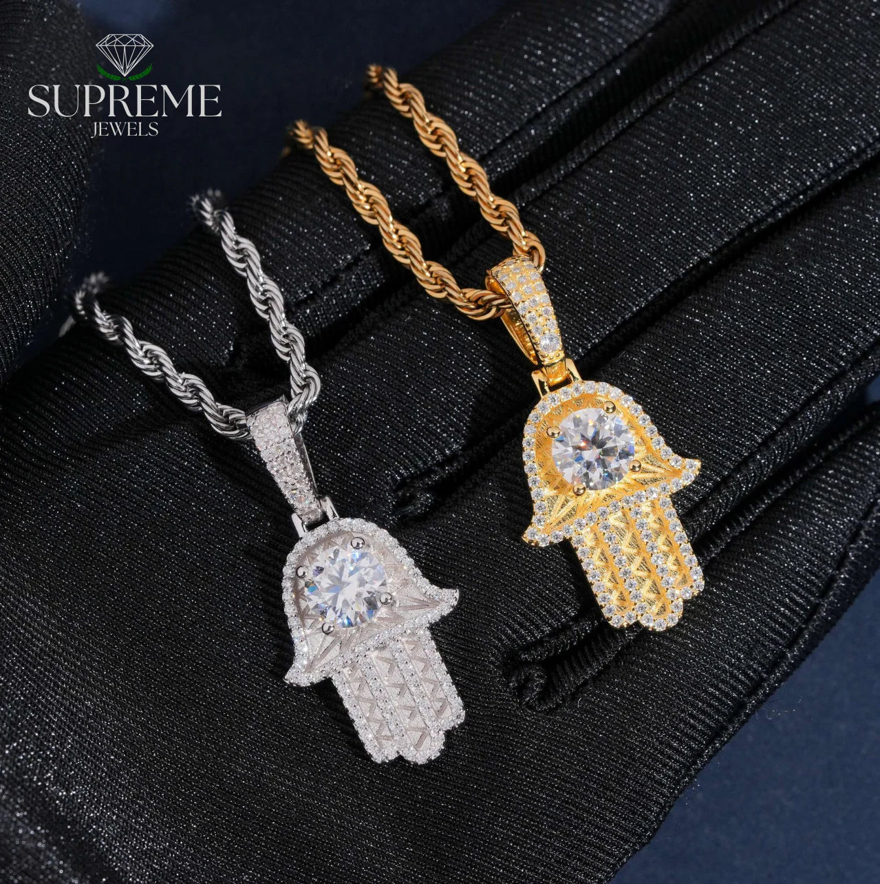 Hamsa Hand Moissanite Pendant™