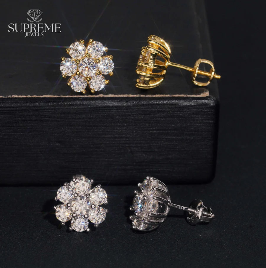 Bloom Signature Moissanite Studs – 11mm