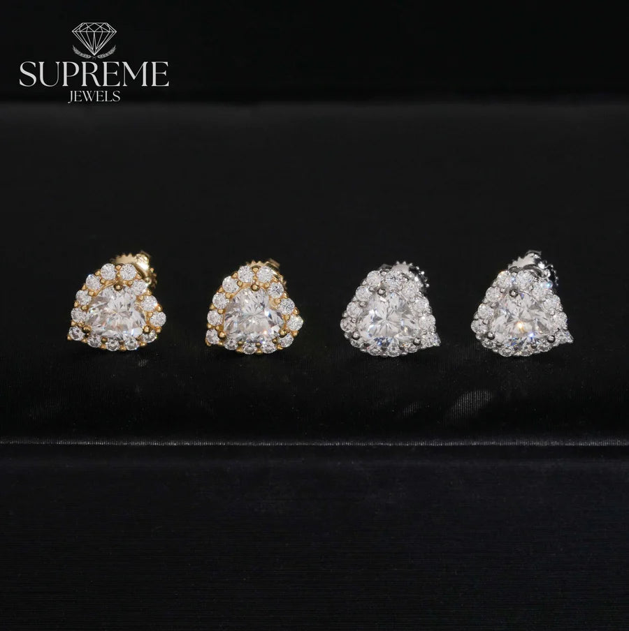 Heart Stud Earrings 5*5mm