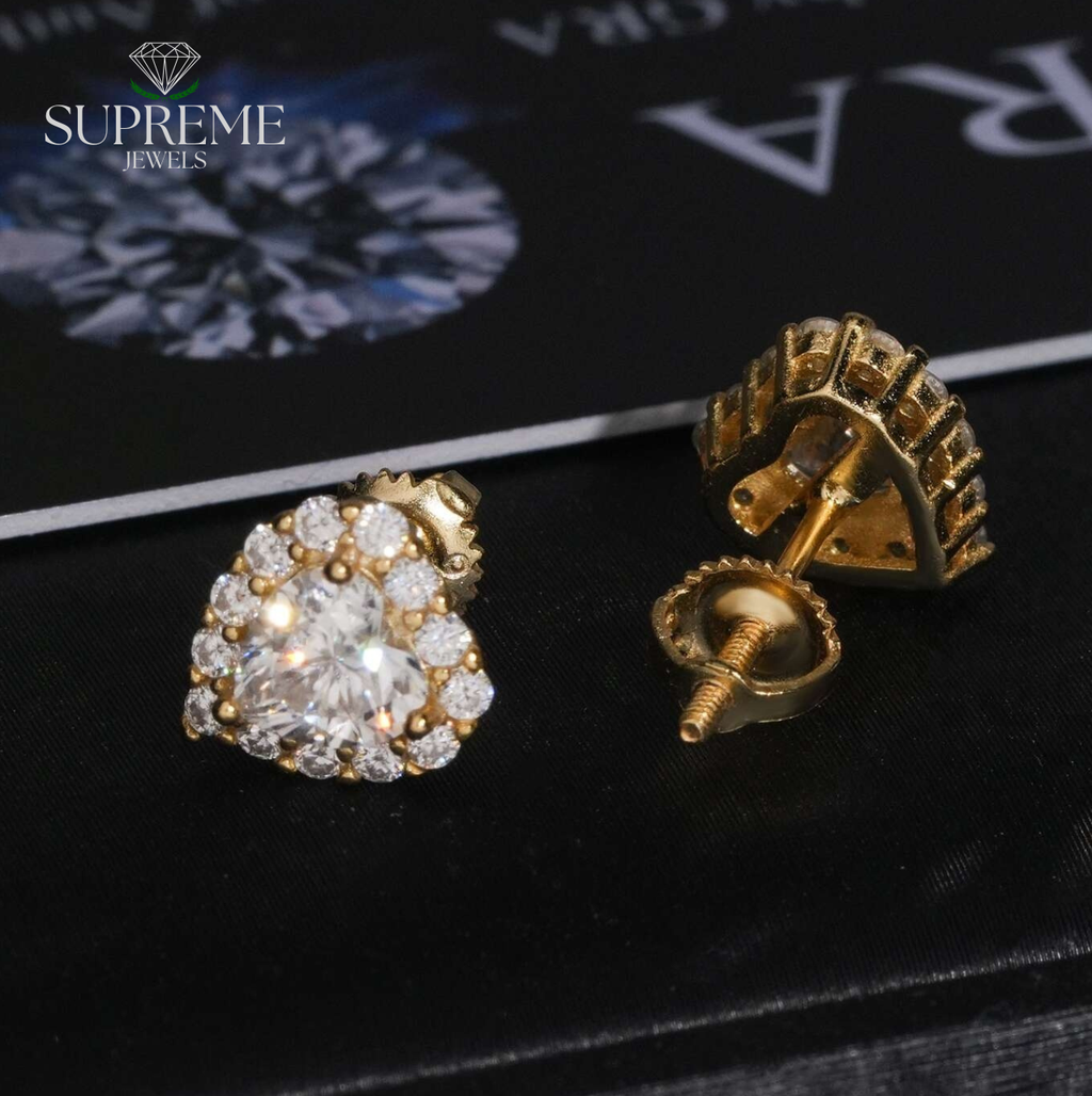 Heart Stud Earrings 5*5mm
