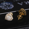 Heart Stud Earrings 5*5mm
