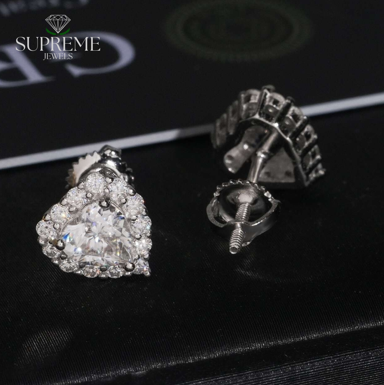 Heart Stud Earrings 5*5mm