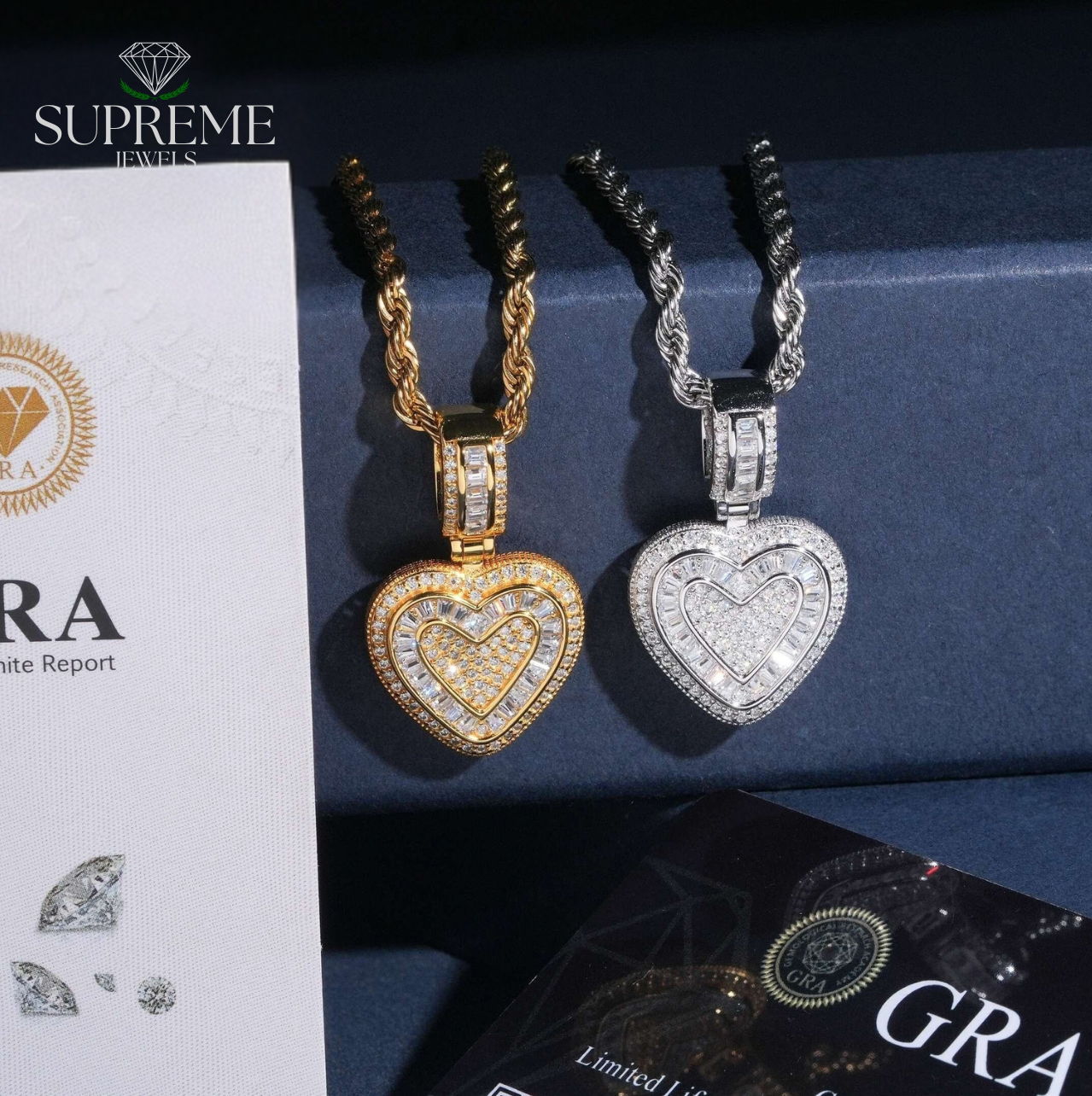 Heart Iced Out Pendant