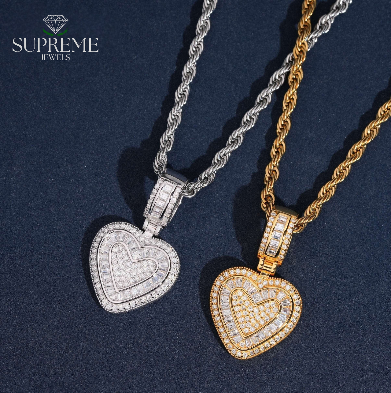 Heart Iced Out Pendant