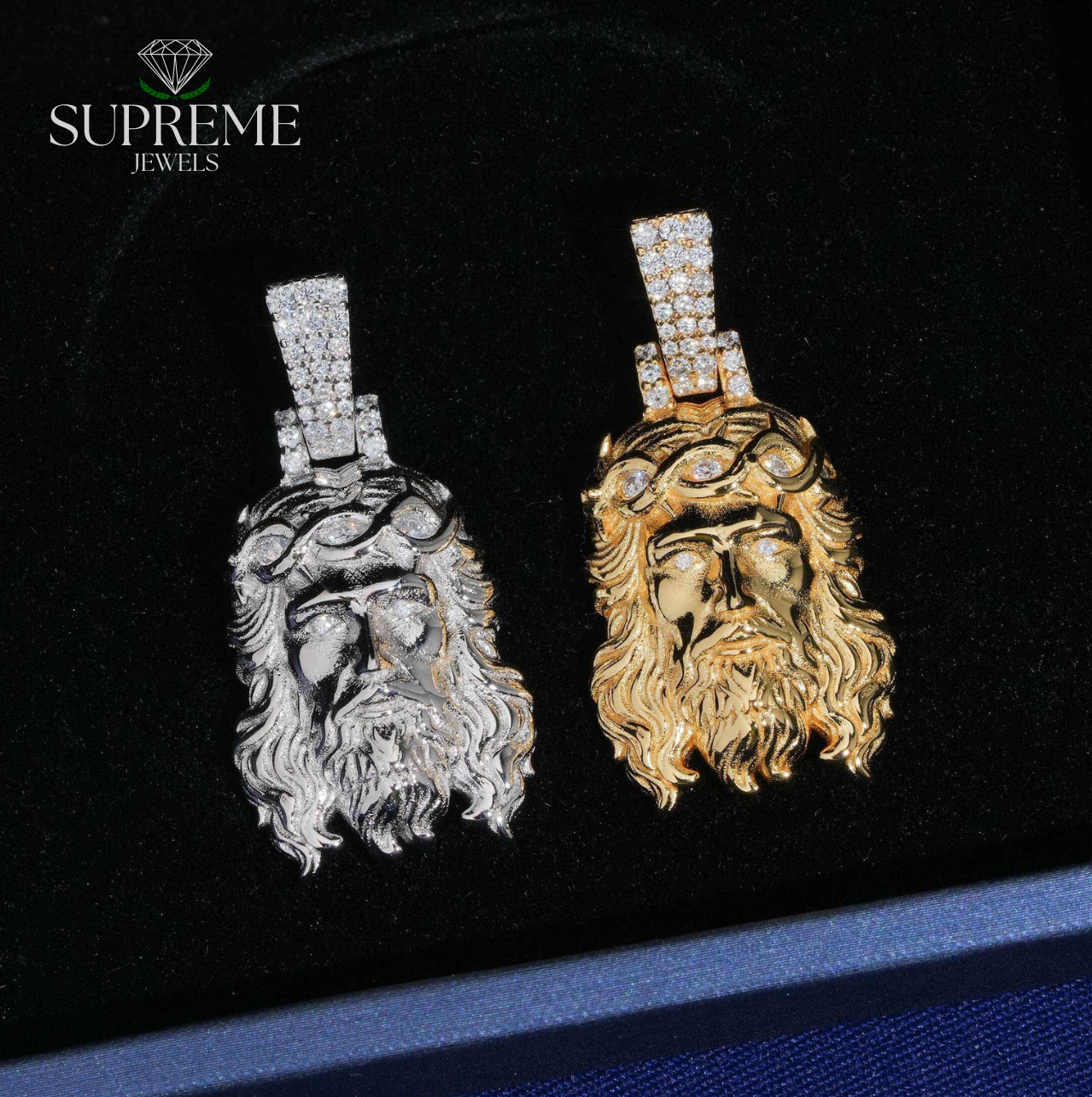 Iced Jesus Pendant – Moissanite VVS  Necklace