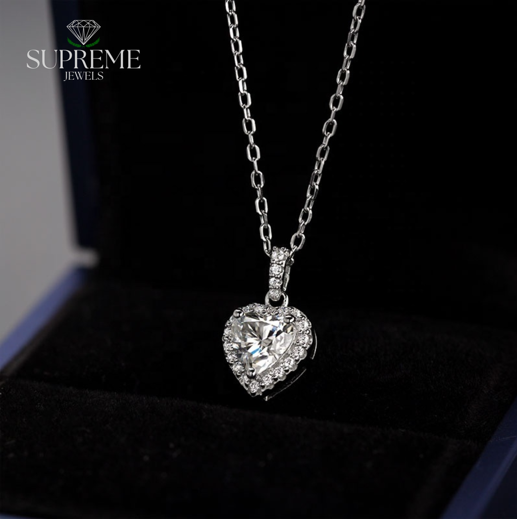Eternal Heart Moissanite Necklace