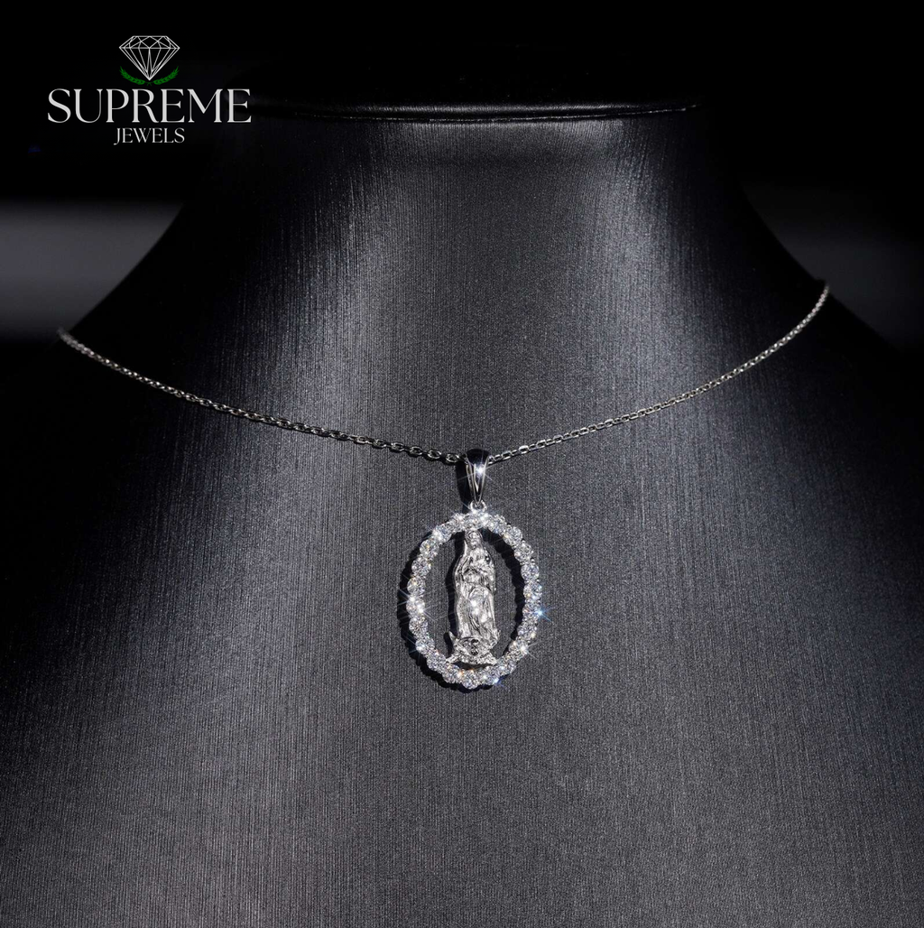 Virgin Halo Moissanite Pendant