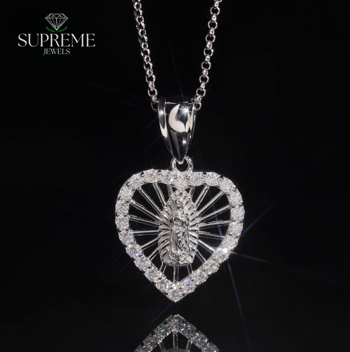 Radiant Heart Moissanite Necklace