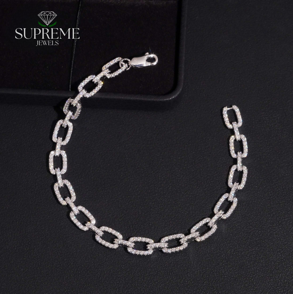Infinity Link Moissanite Bracelet