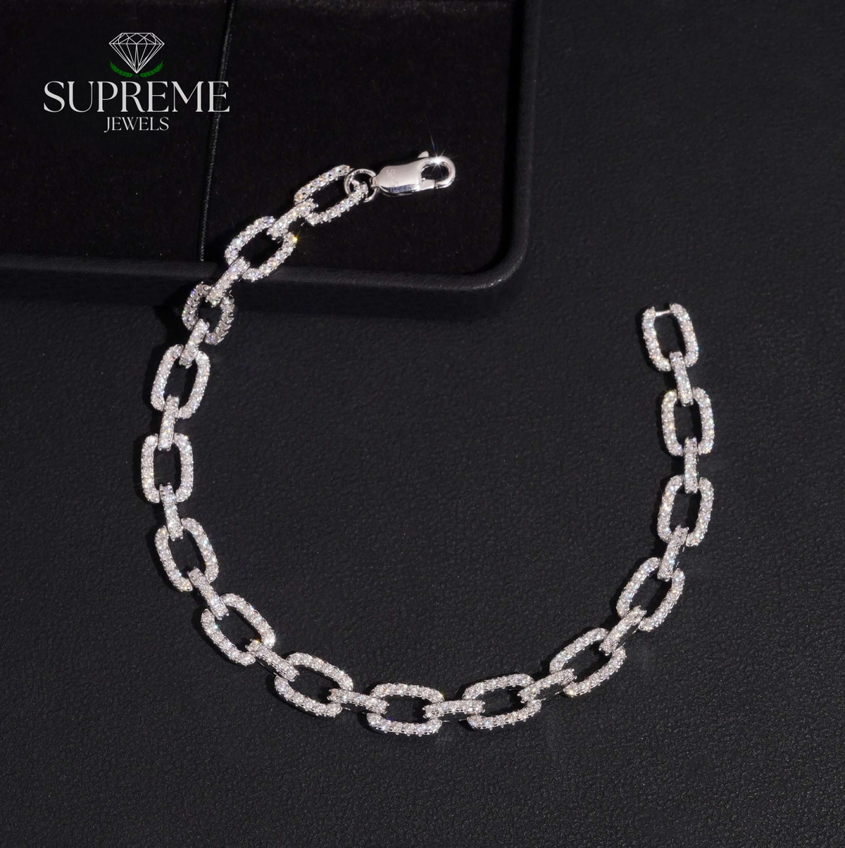 Infinity Link Moissanite Bracelet