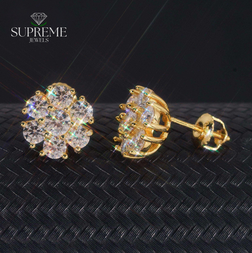 Bloom Signature Moissanite Studs – 11mm