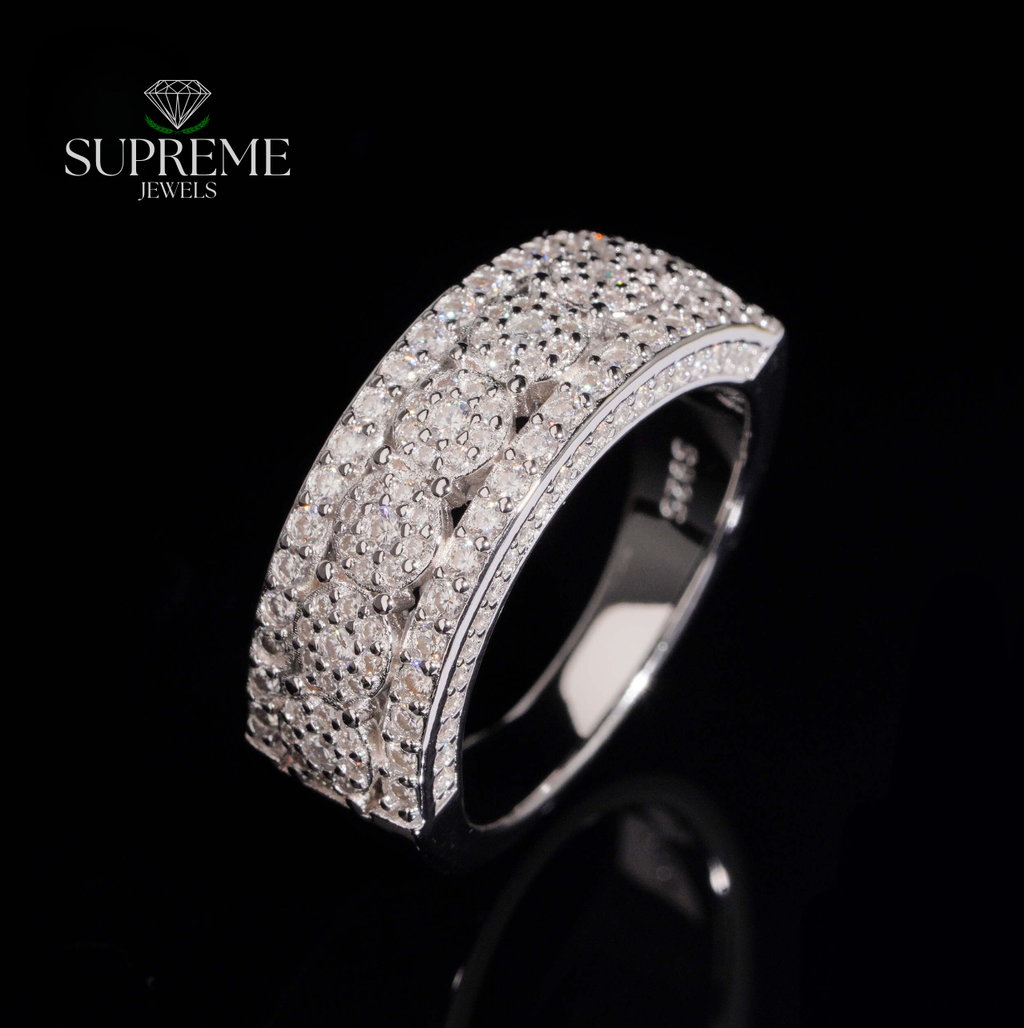 Iced Out Band Ring