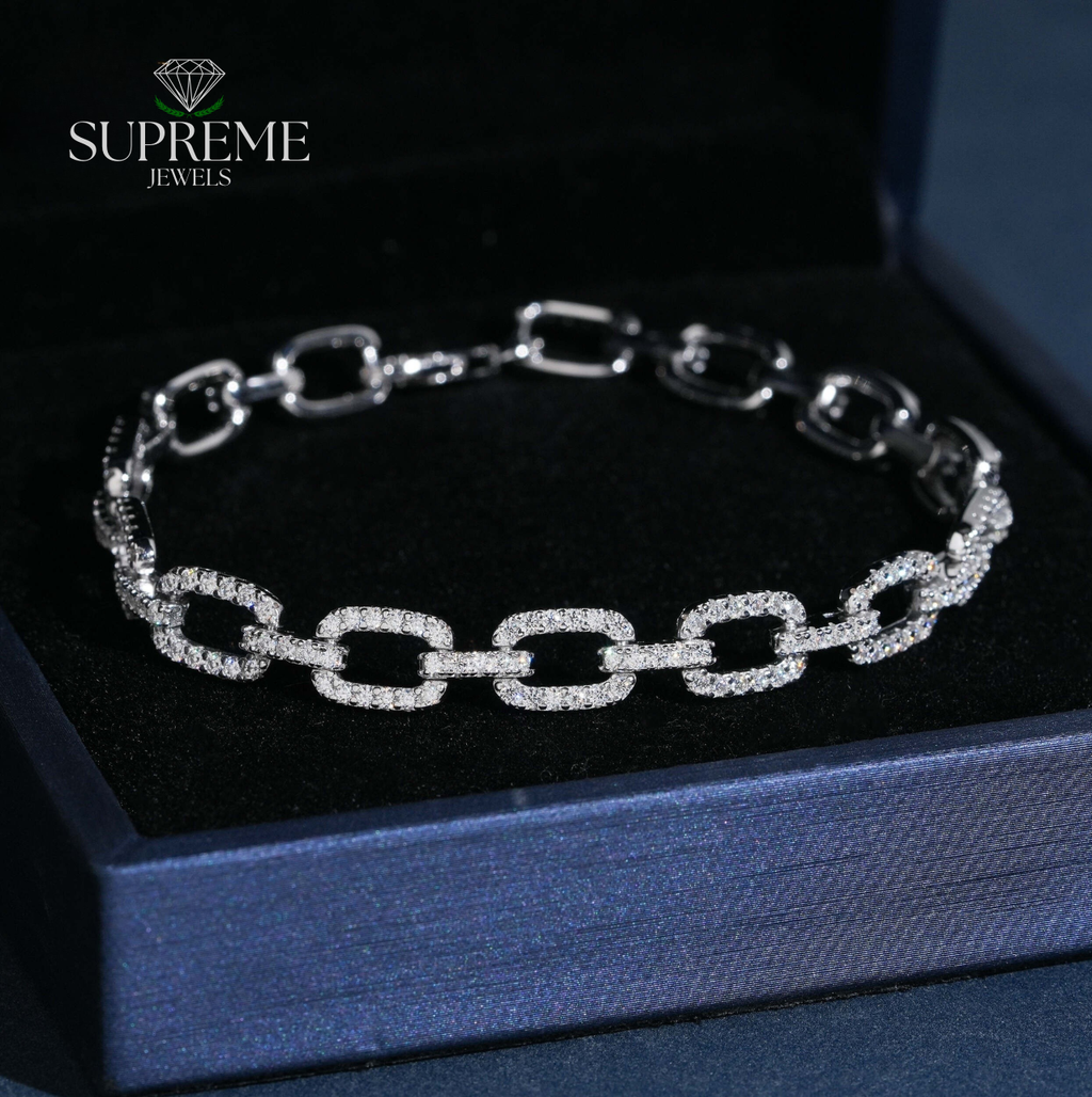 Infinity Link Moissanite Bracelet