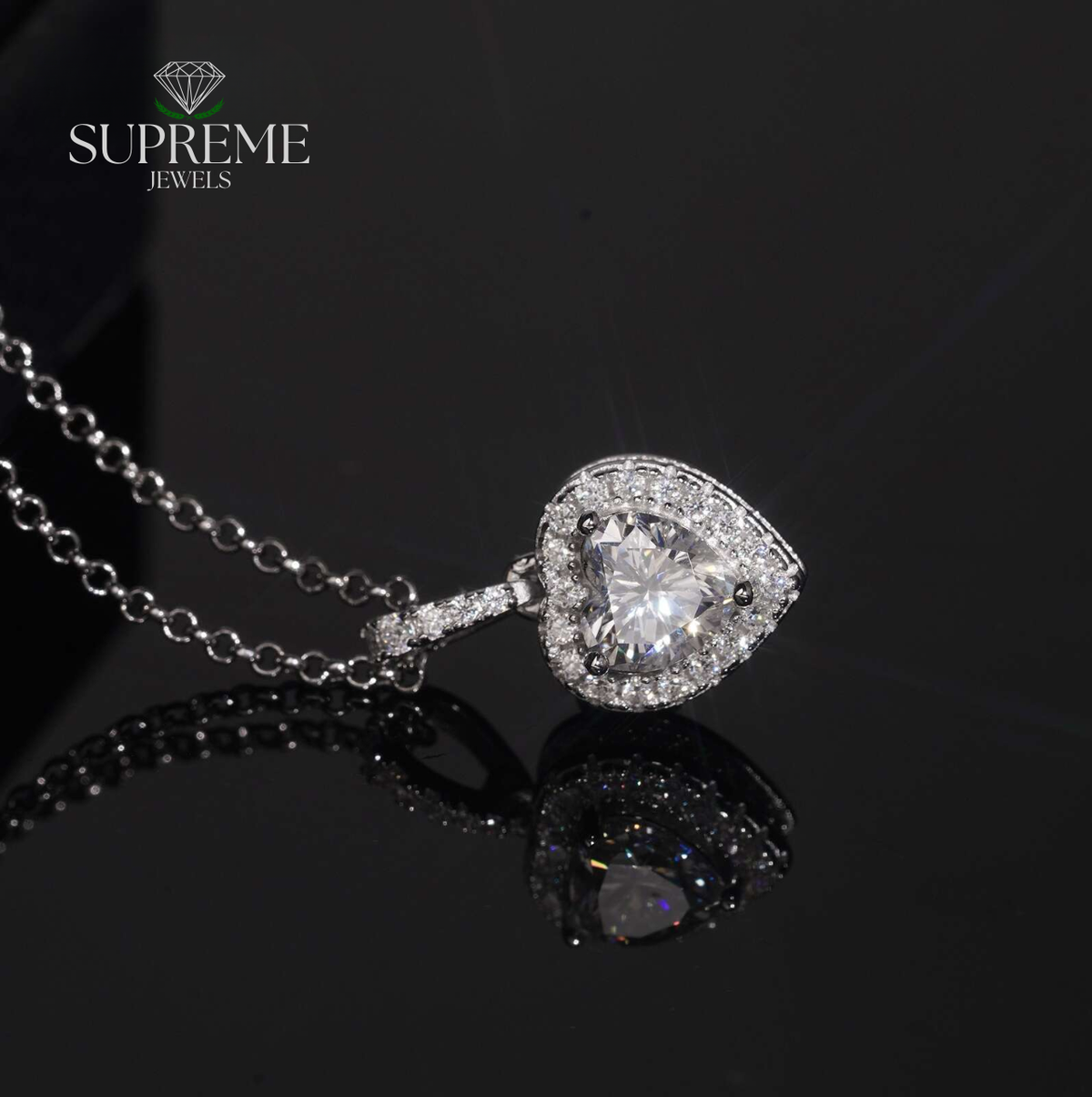 Eternal Heart Moissanite Necklace