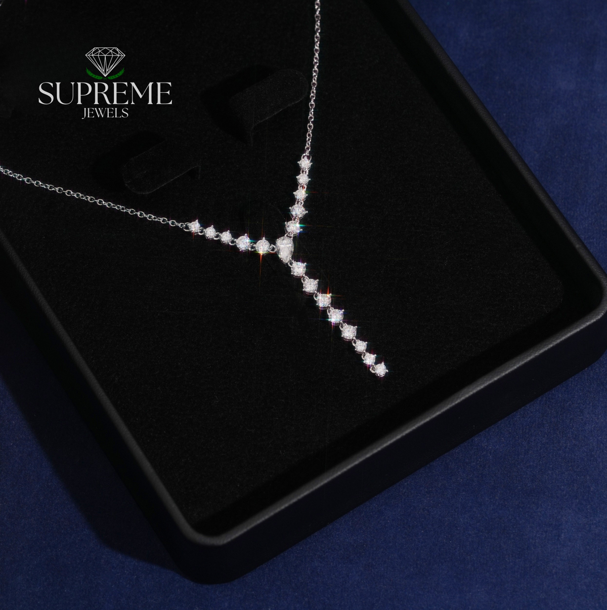 Celestial Drop Moissanite Necklace