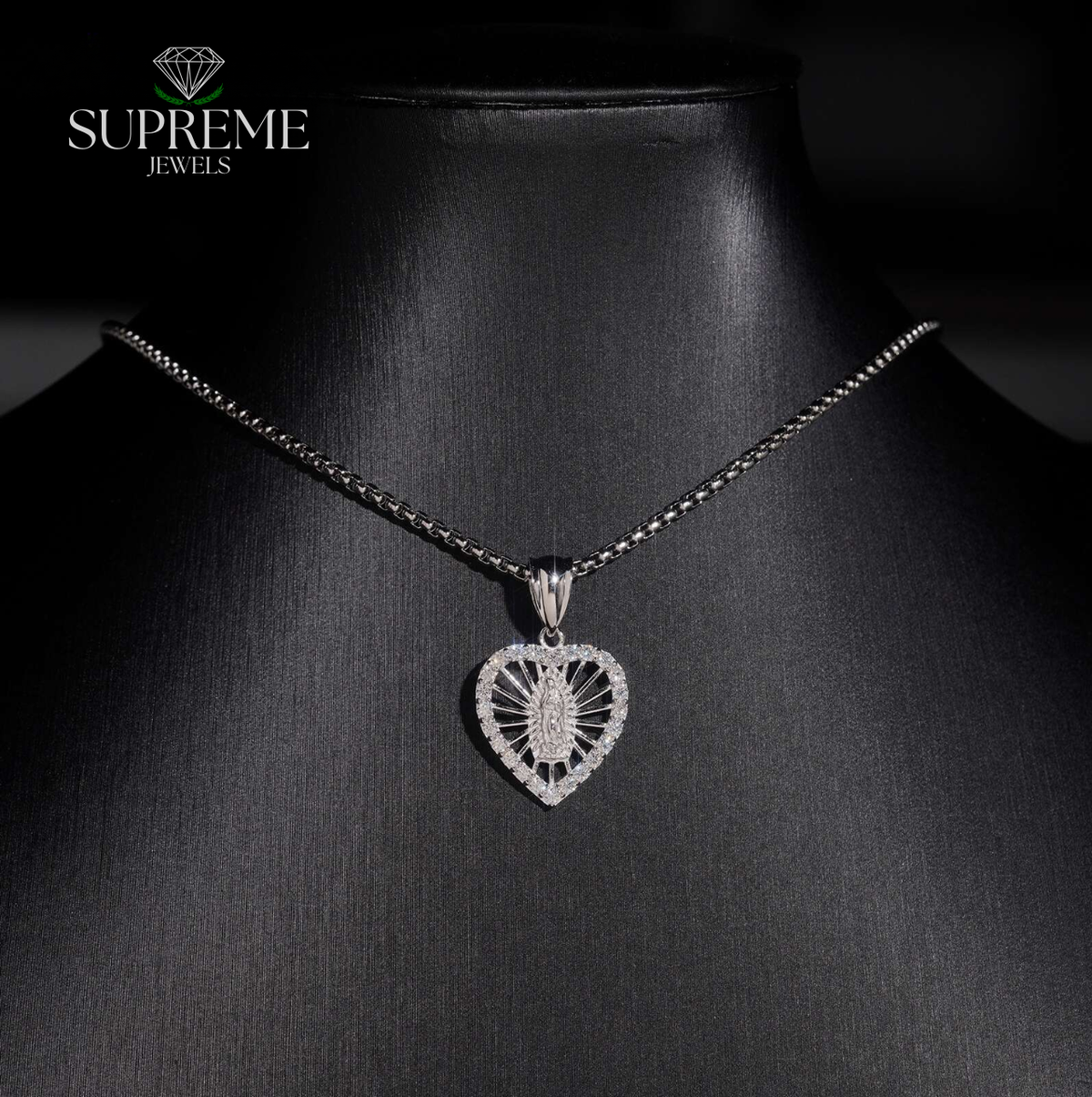 Radiant Heart Moissanite Necklace