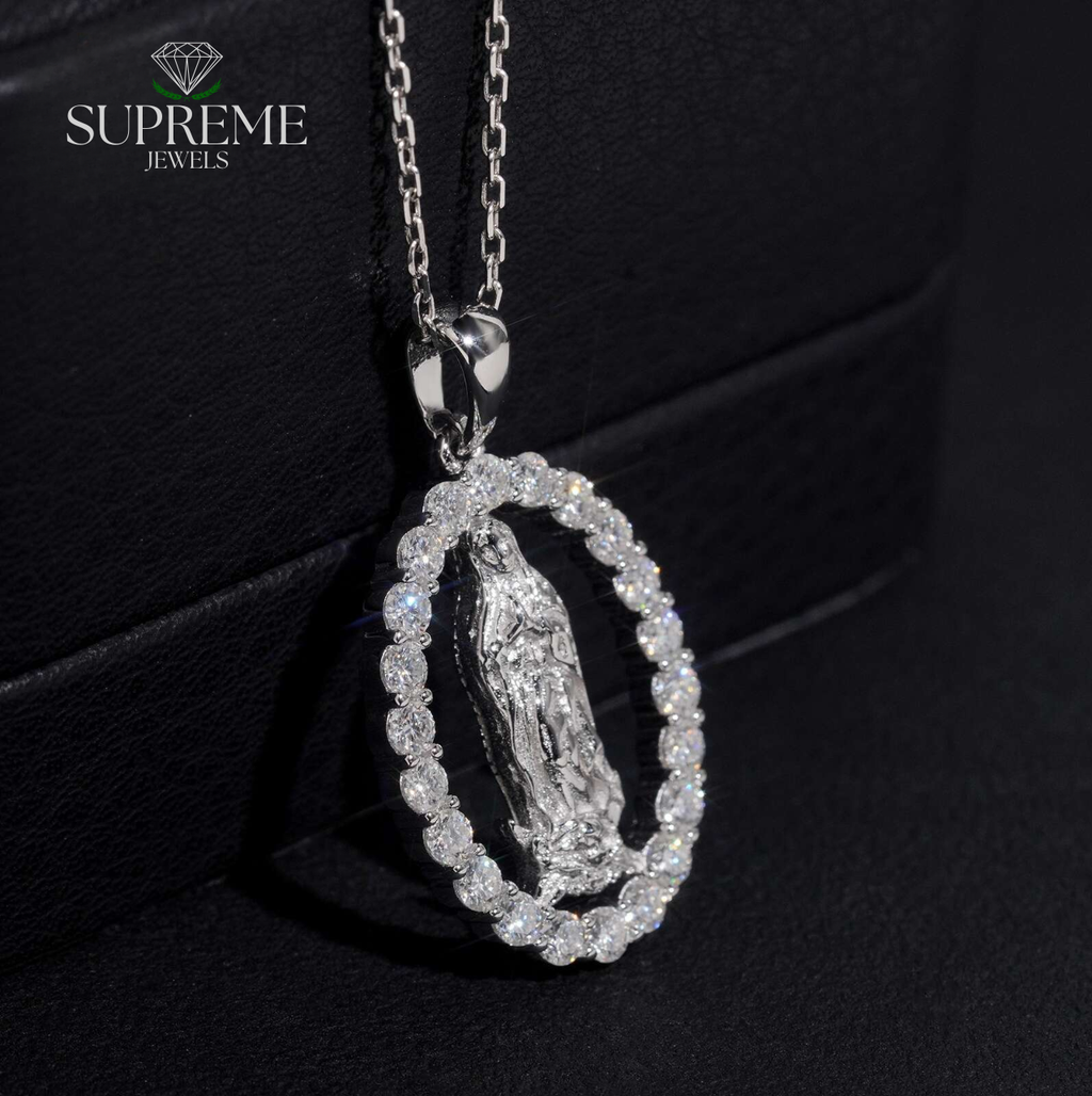 Virgin Halo Moissanite Pendant