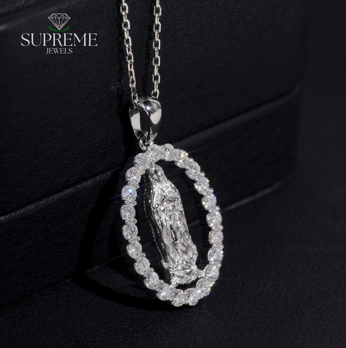 Virgin Halo Moissanite Pendant