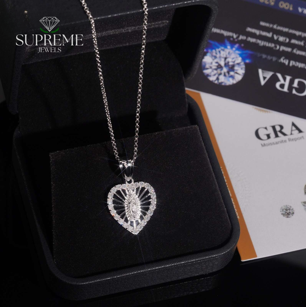 Radiant Heart Moissanite Necklace