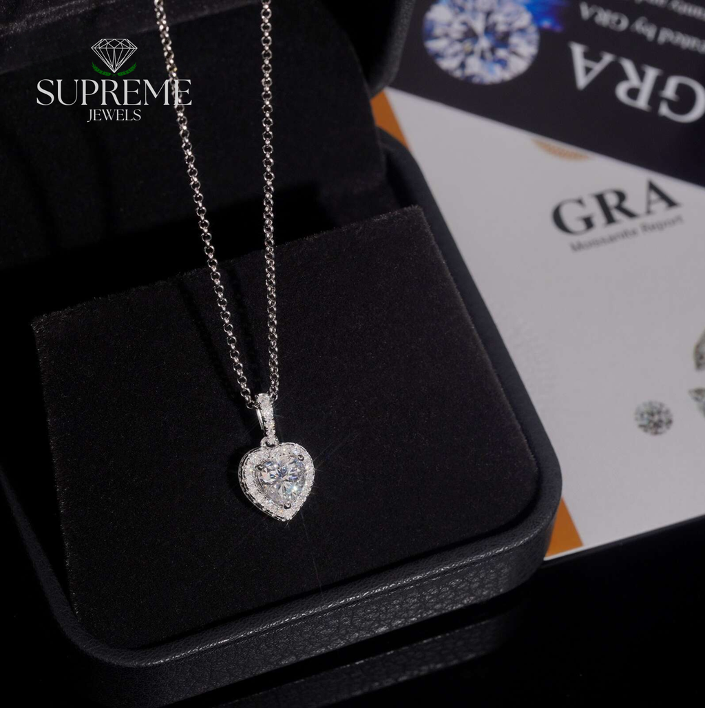 Eternal Heart Moissanite Necklace