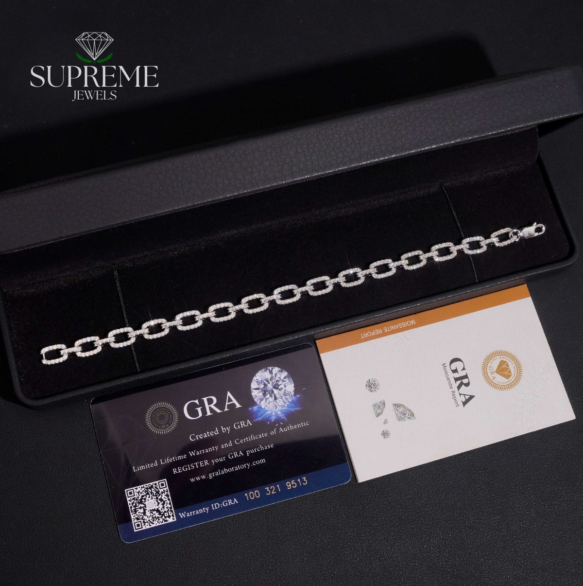 Infinity Link Moissanite Bracelet
