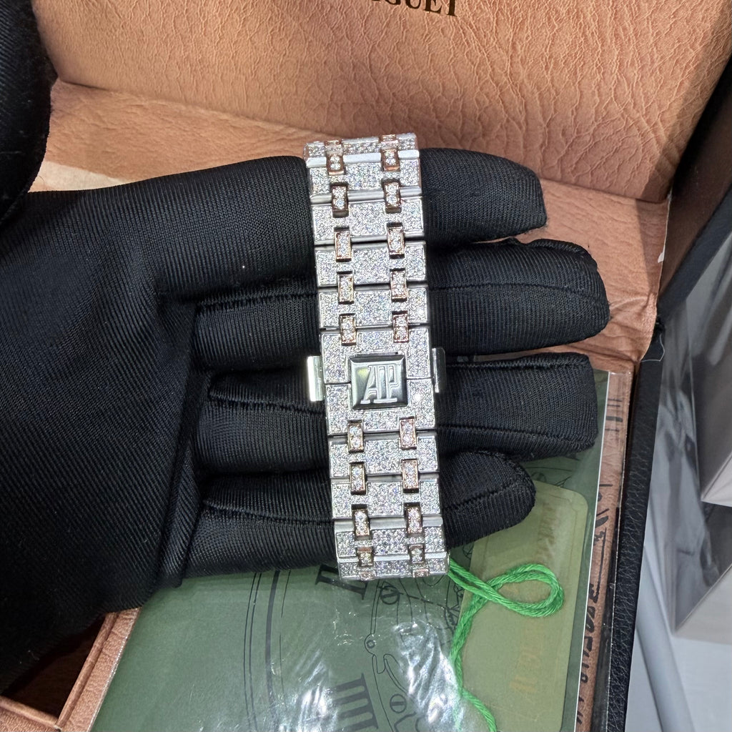 Royal Iced VVS Moissanite Watch – Two-Tone