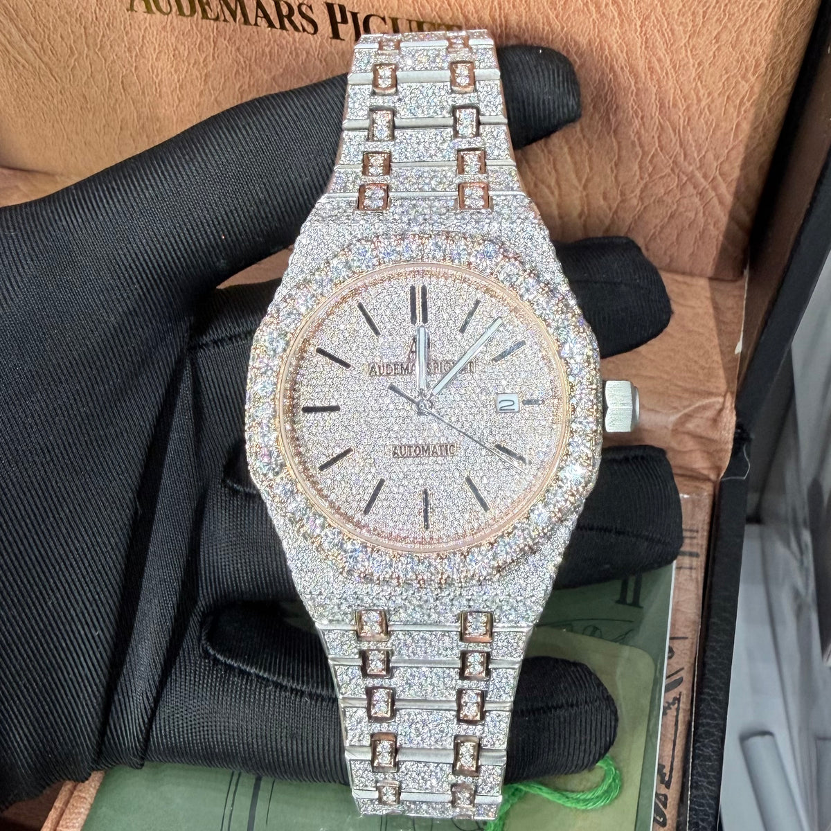 Royal Iced VVS Moissanite Watch – Two-Tone