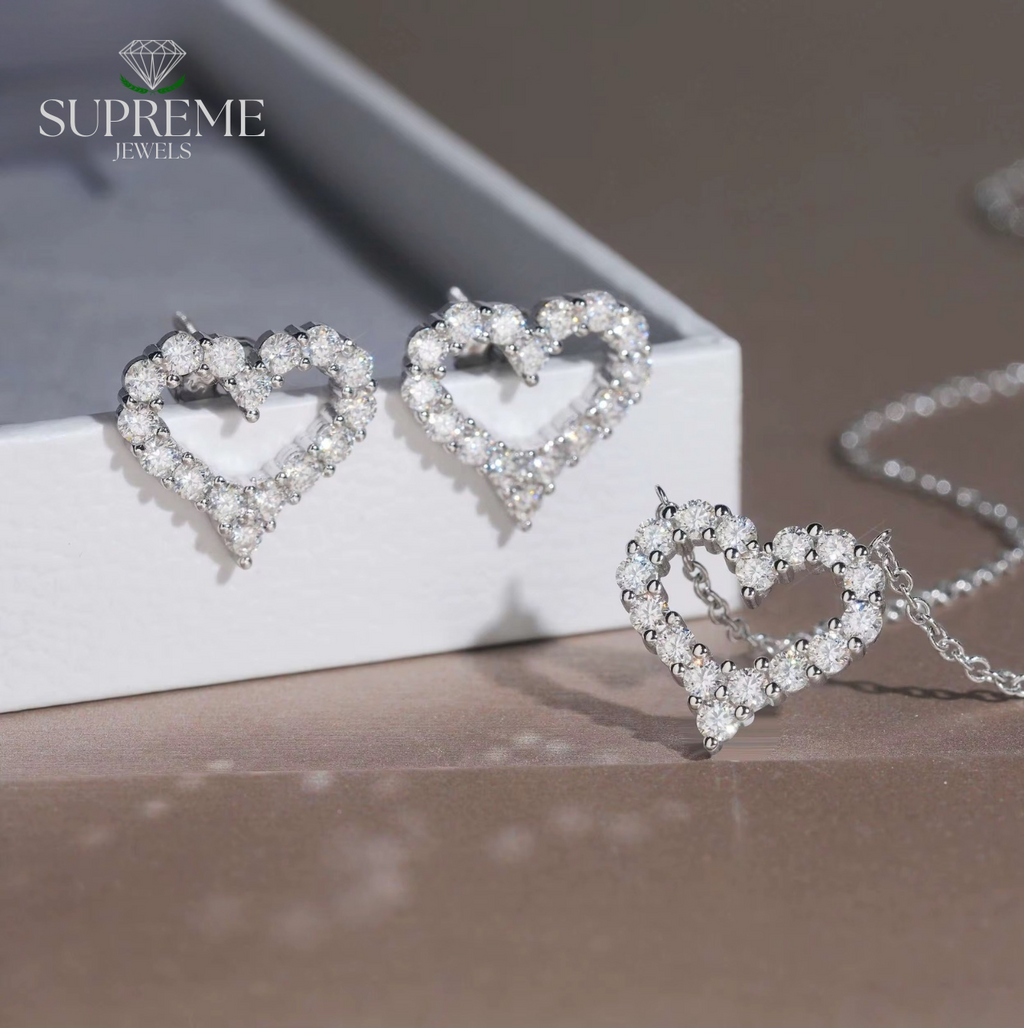 LuxeHeart™ Moissanite Set