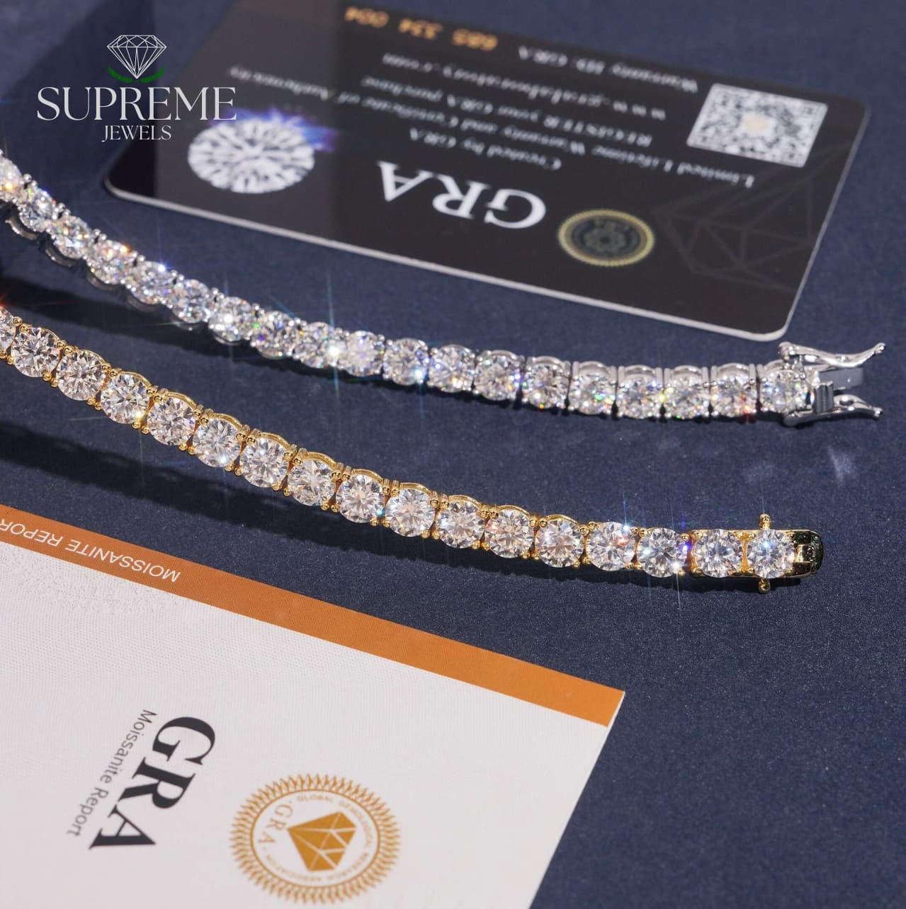 VVS Moissanite Tennis Bracelet 2mm-6.5mm