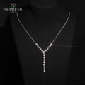 Celestial Drop Moissanite Necklace